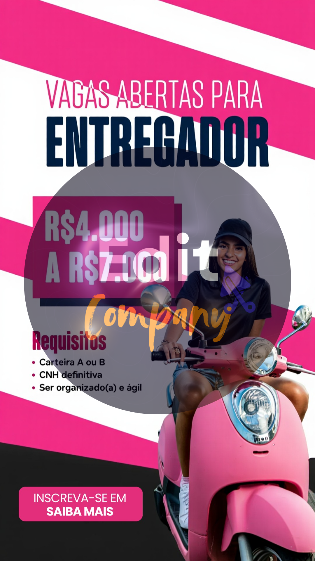 Anúncio de Entregador 3